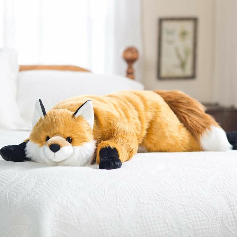 sleeping fox pillow